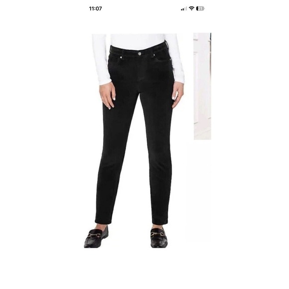 Well Worn Denim - Well Worn‎ High Rise Corduroy Pant Stretch Women's Size 8 / 29 Inseam 31" Black